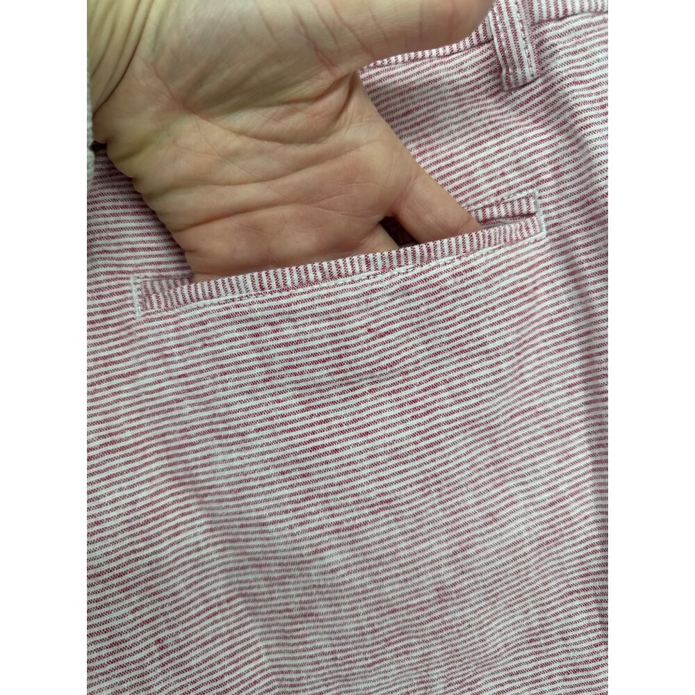 Old Navy Mens Shorts Sz 36 Red/White Striped NWT Ultimate Slim Built-In Flex 10" - Picture 5 of 13